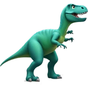 dinosaur combing sticker