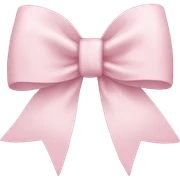 light pink bow sticker