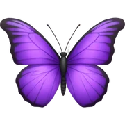 Purple butterfly sticker
