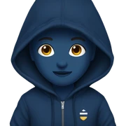 Navy blue Hoodie sticker