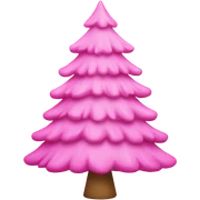 Pink Christmas tree  sticker