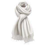 White scarf sticker