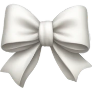 A white bow sticker