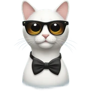 Cat with sunglasses sticker