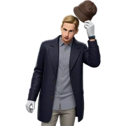 boy in hat with gloves sticker