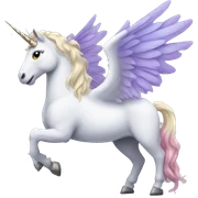 Winged unicorn sticker