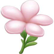 Pearl light pink flower sticker