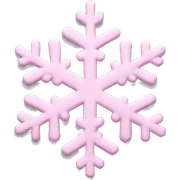 pastel pink snowflake  sticker
