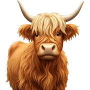 highland cow sticker