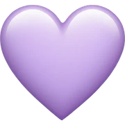 pastel purple heart sticker