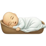 baby sleeping sticker