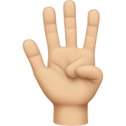 C hand signs  sticker