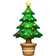Christmas tree sticker