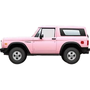 light pink ford bronco sticker