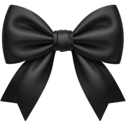 Black bow sticker