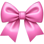 Pink bow sticker