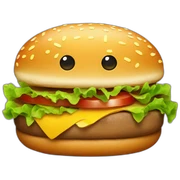 Hamburger sticker