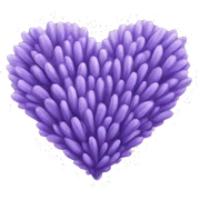 Lavender Heart  sticker