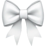 White bow sticker