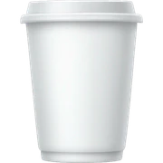 white tumbler without face sticker