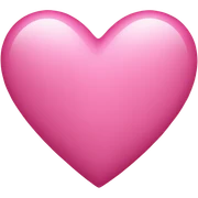 Pink heart sticker