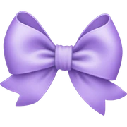 Pastel purple  bow sticker