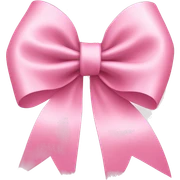 light pink ribbon bow sticker