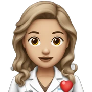 sexy nurse white skin brown hair sticker