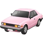light pink car sticker