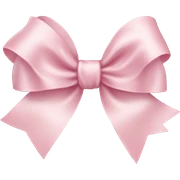 light pink ribbon bow sticker