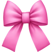 pink bow sticker