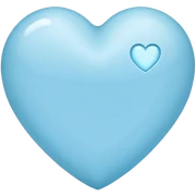 light blue heart  sticker