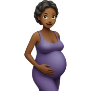 Pregnant woman sticker