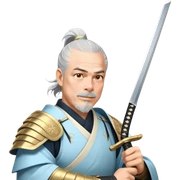 Elegant Samurai sticker