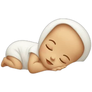 sleeping baby sticker