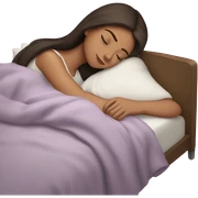 Brunette girl sleeping sticker