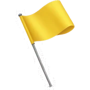 yellow flag sticker