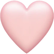 light pink heart sticker