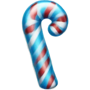 Blue candy cane  sticker