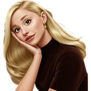 blonde girl with earrings sticker