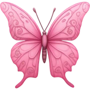 Pink butterfly sticker