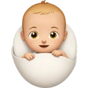 smiling baby with big eyes sticker
