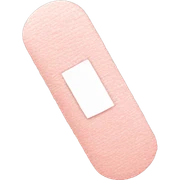 Pale pink bandaid  sticker