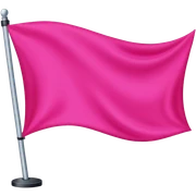 Hot pink banner  sticker