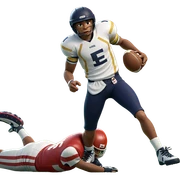 boys playing sports with helmets sticker
