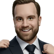 smiling boy in formal attire sticker