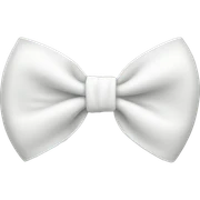 white bow sticker