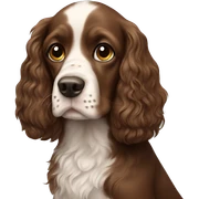 spaniel boy  sticker