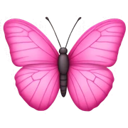 Pink butterfly  sticker