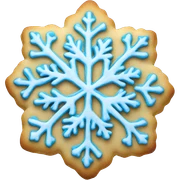 snowflake cookie sticker